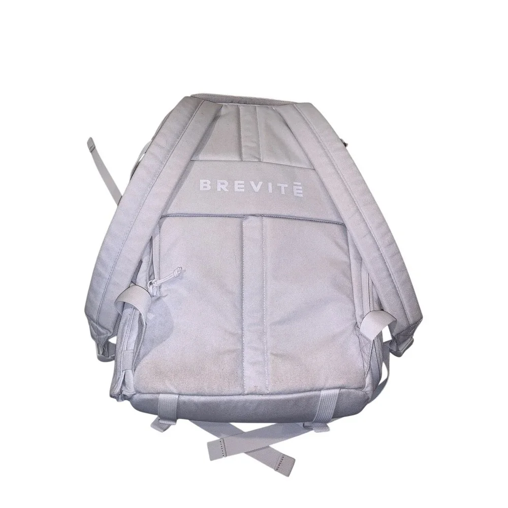 Brevite The Jumper‎ Camera Backpack Unisex Light Gray Laptop Pockets Techwear